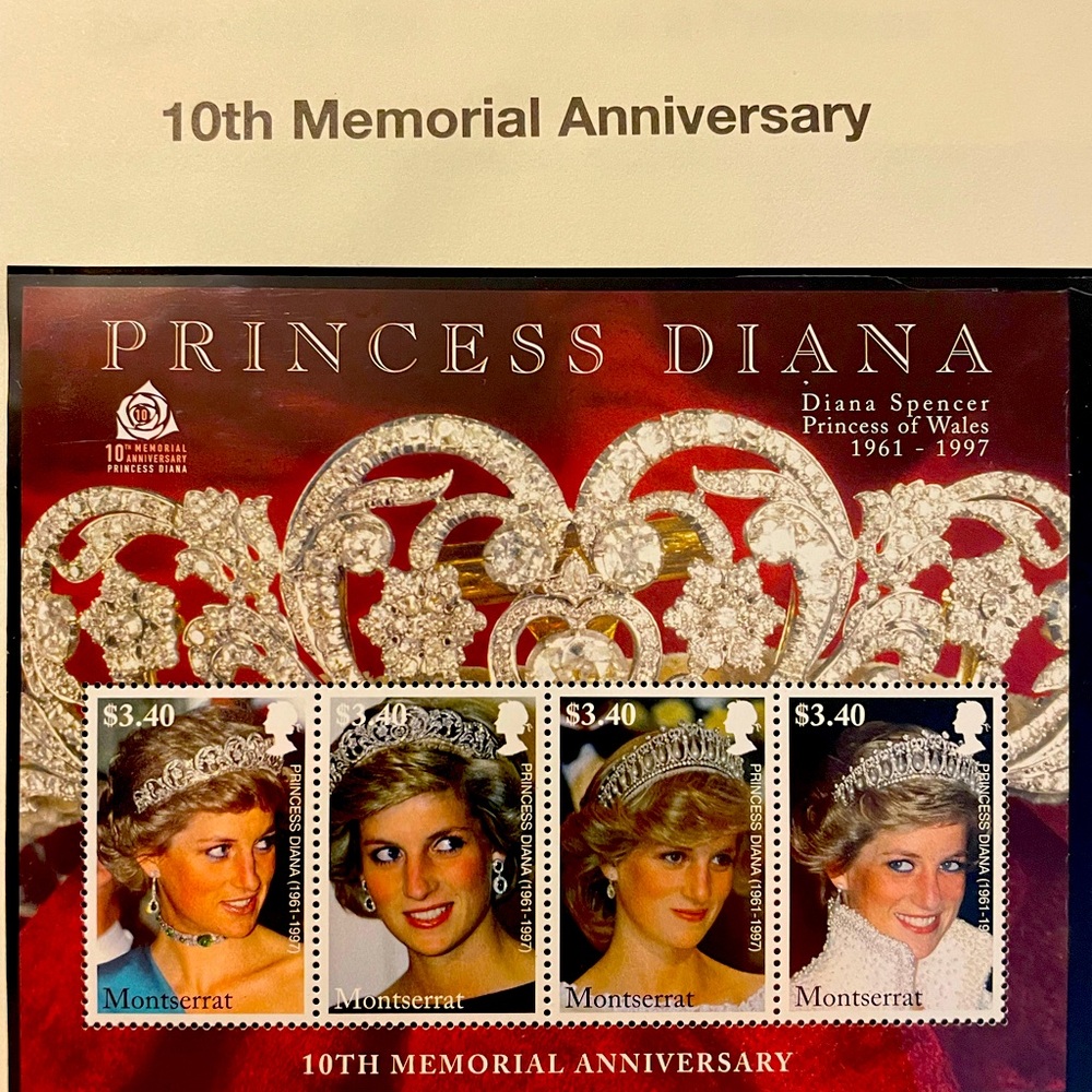 Unique Collection of Princess Diana Stamps